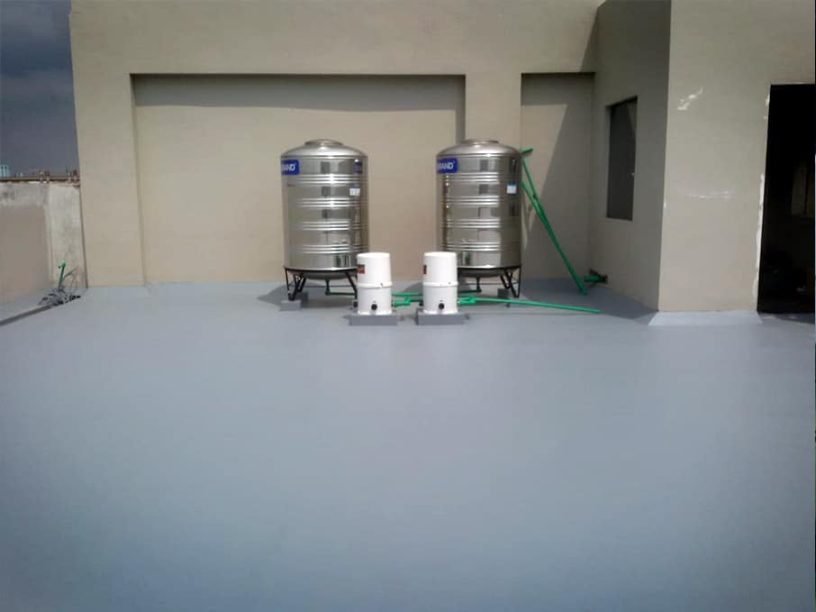 Hasil Waterproofing Rooftop